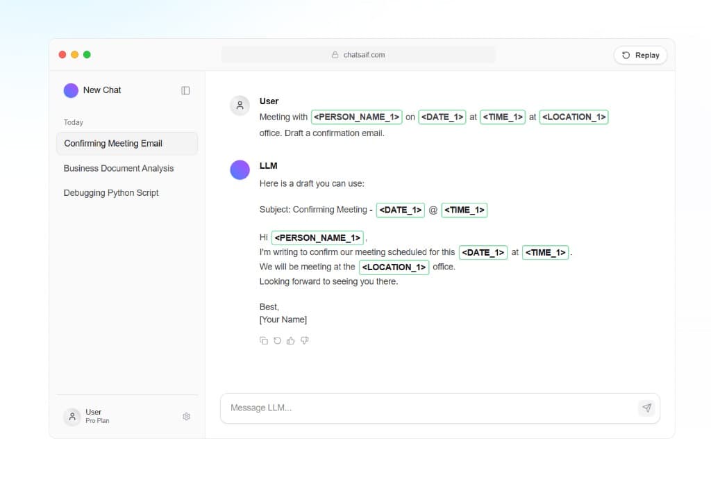 ChatSAiF - Secure AI Framework preview